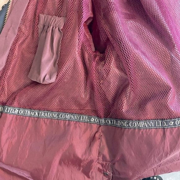 Outback Trading Co Dark Burgundy Coloured Lightweight Hiking Jacket S - Picture 12 of 13